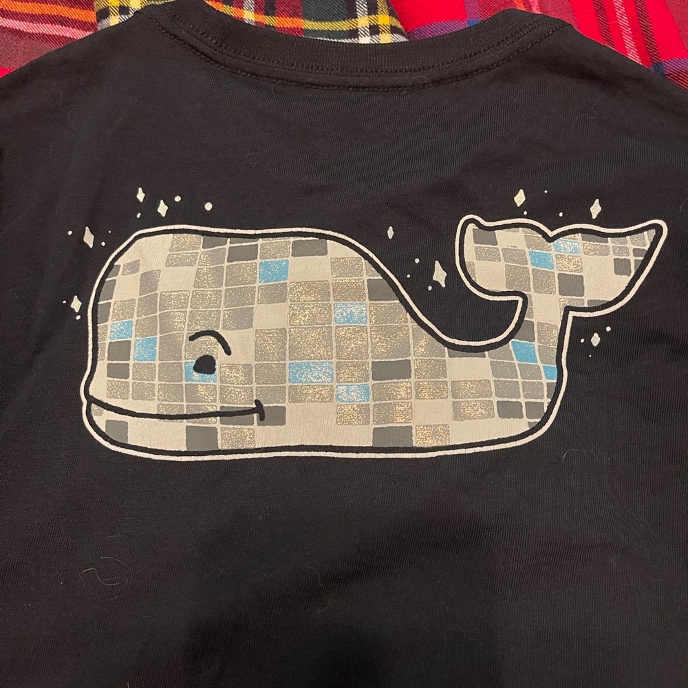 NEW Kids Vineyard Vines NYE Whale Graphic T-Shirt